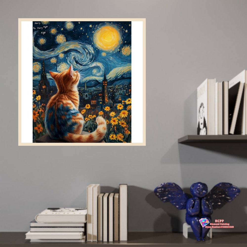 Cat Animal Diamond Painting Ki - مراجعة Art Craft Night وسعره