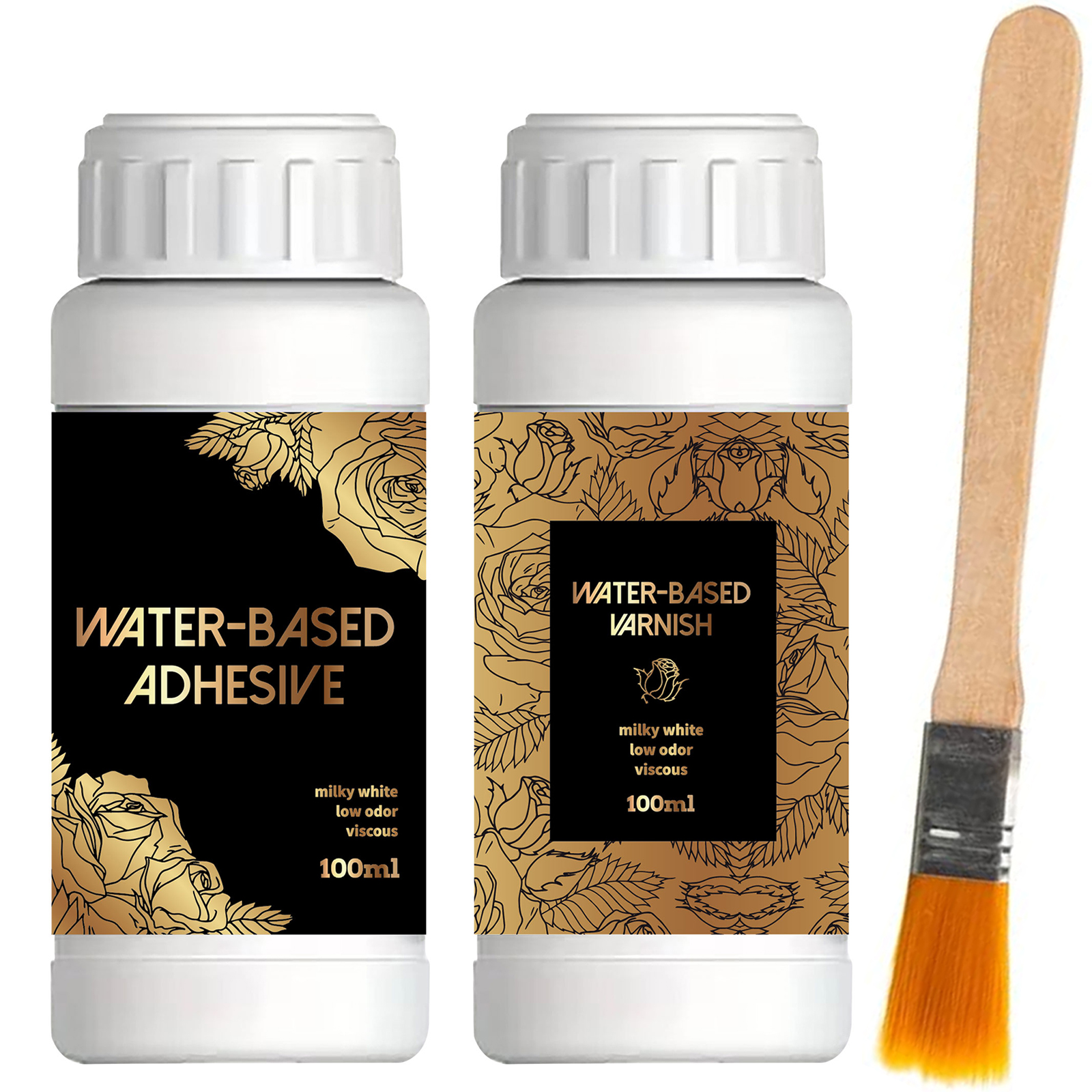 100ML/200ML Golden Foil Adhesi - مراجعة Craft Art Set وسعره