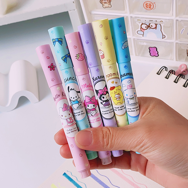 6Pcs Sanrio Hello Kitty Highli - مراجعة Illustration Marker Set وسعره