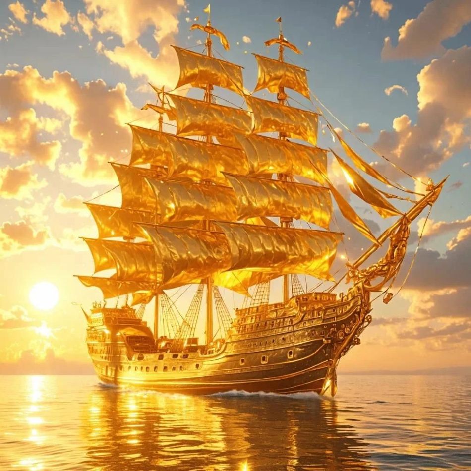 RUOPOTY Golden Sailboat Diamon - مراجعة Art Craft Gift Ideas وسعره