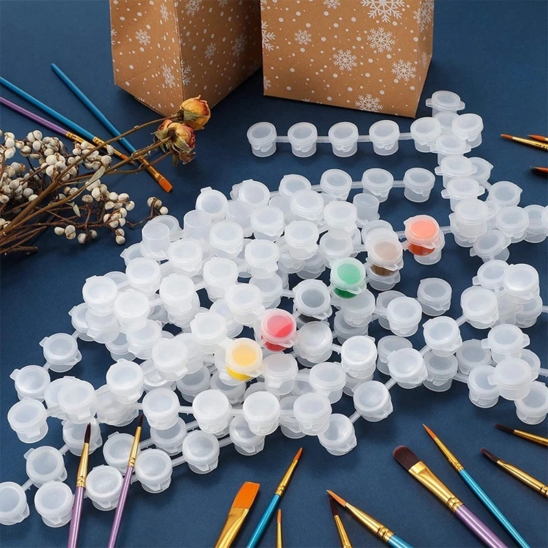 10strips 60pots Empty Paint St - مراجعة Art Craft Organizer وسعره