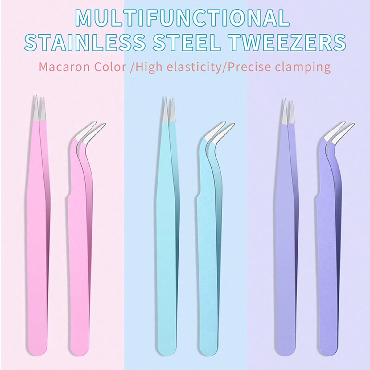 LUSLUKING Nail Art Tweezers Se - مراجعة Craft Art Set وسعره