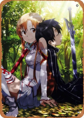Anime Metal Poster Sword Art O - مراجعة Art Craft Online وسعره