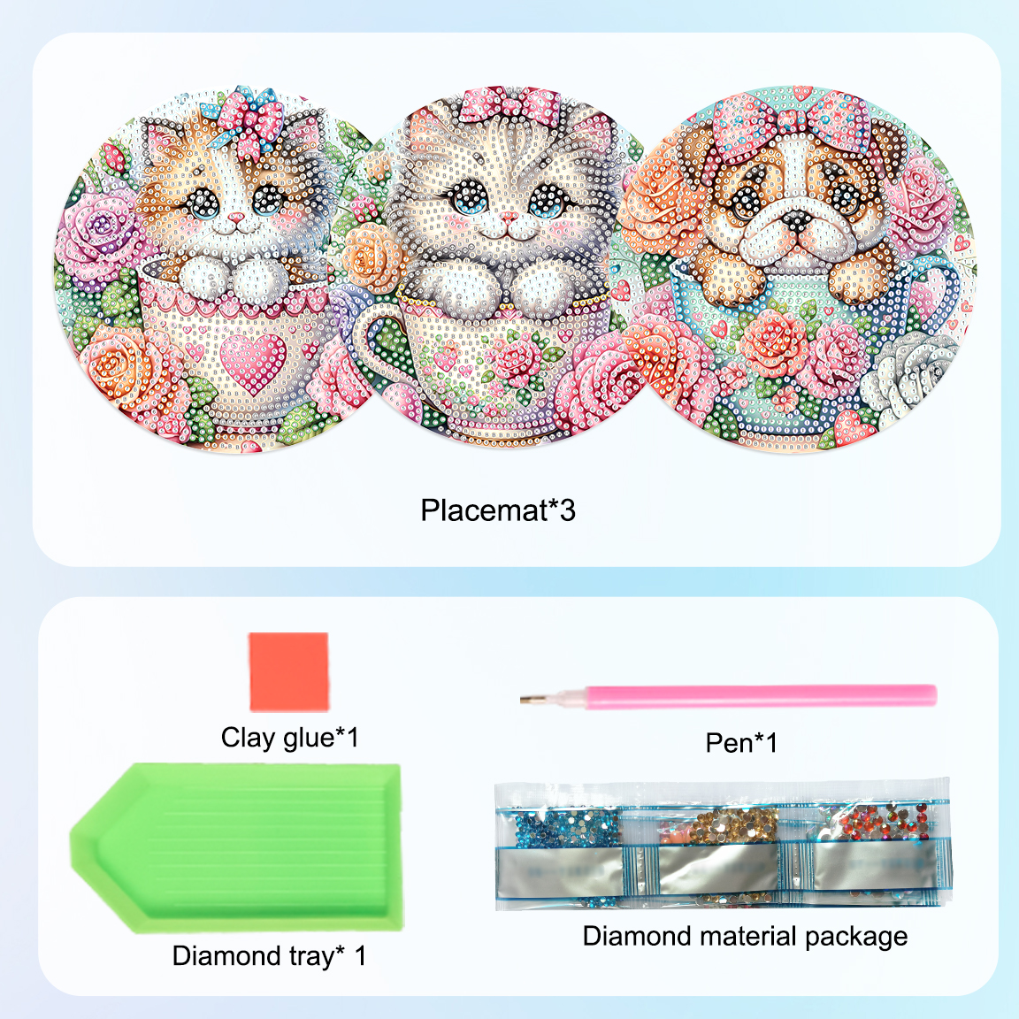3Pcs Diamond Art Painting Plac - مراجعة Craft Art Set وسعره