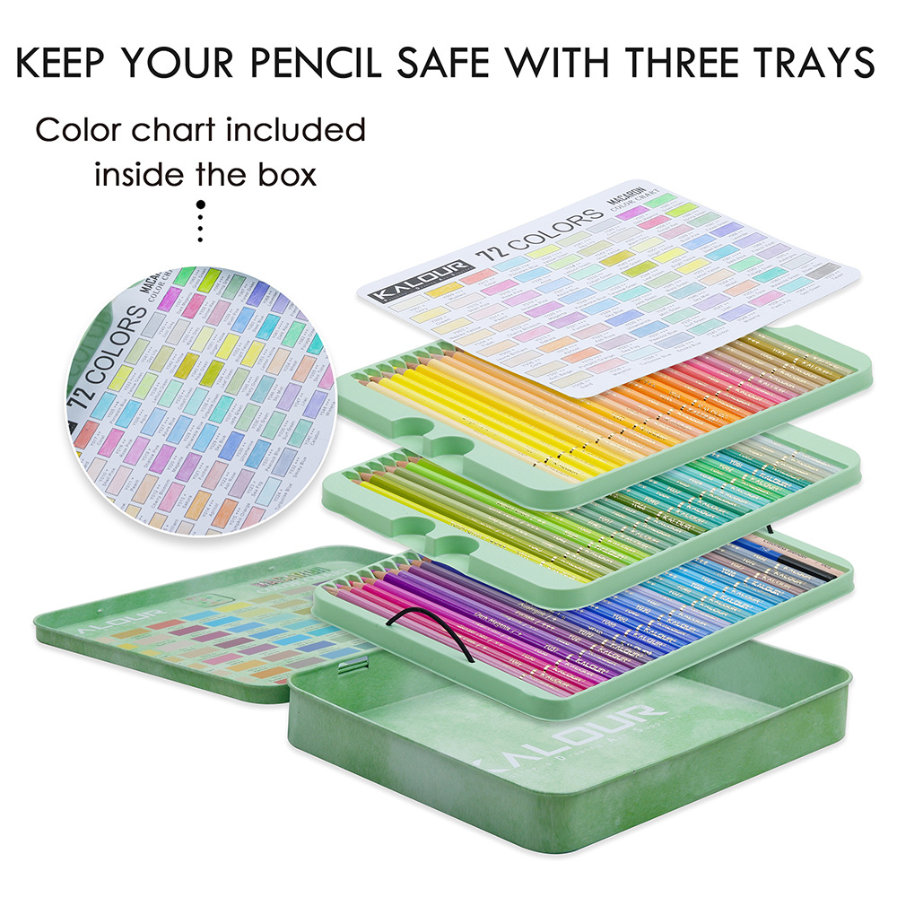 72pcs Macarons Color Pencils P - مراجعة Colored Pencil Professional وسعره