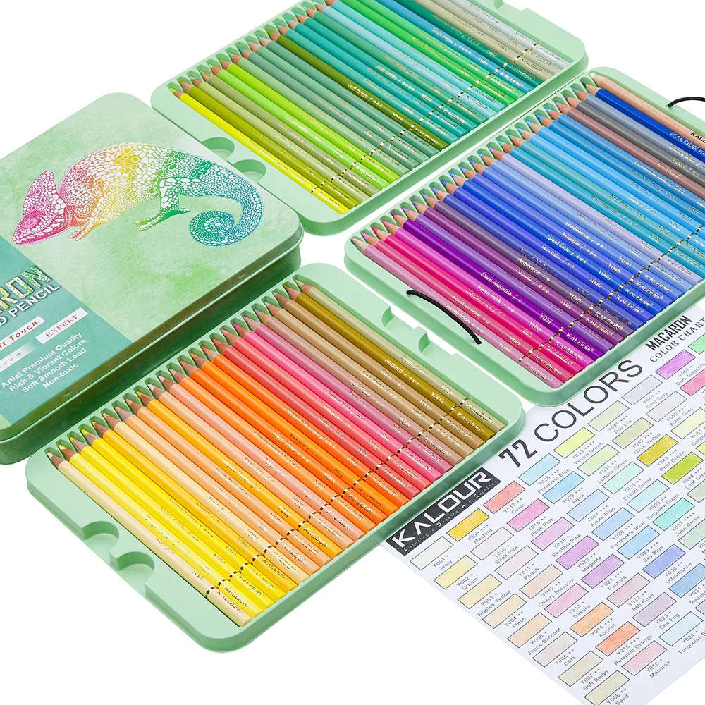 72pcs Macarons Color Pencils P - مراجعة Colored Pencil Professional وسعره