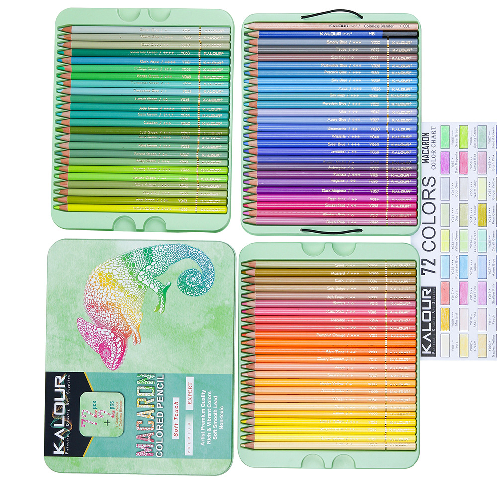 72pcs Macarons Color Pencils P - مراجعة Colored Pencil Professional وسعره