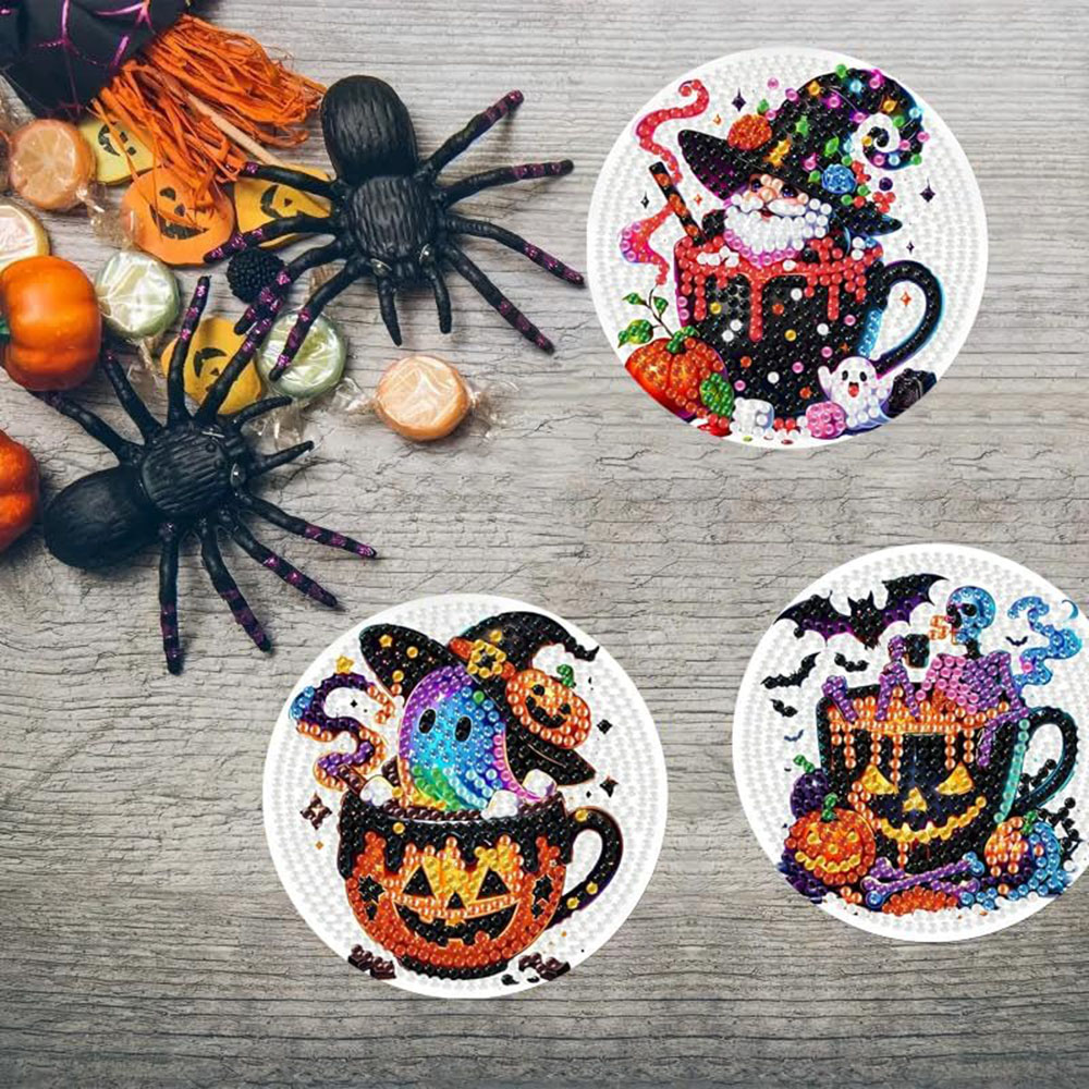 8PCS 5D Halloween Gnome Diamon - مراجعة Craft Art Set وسعره