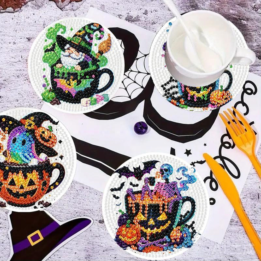 8PCS 5D Halloween Gnome Diamon - مراجعة Craft Art Set وسعره