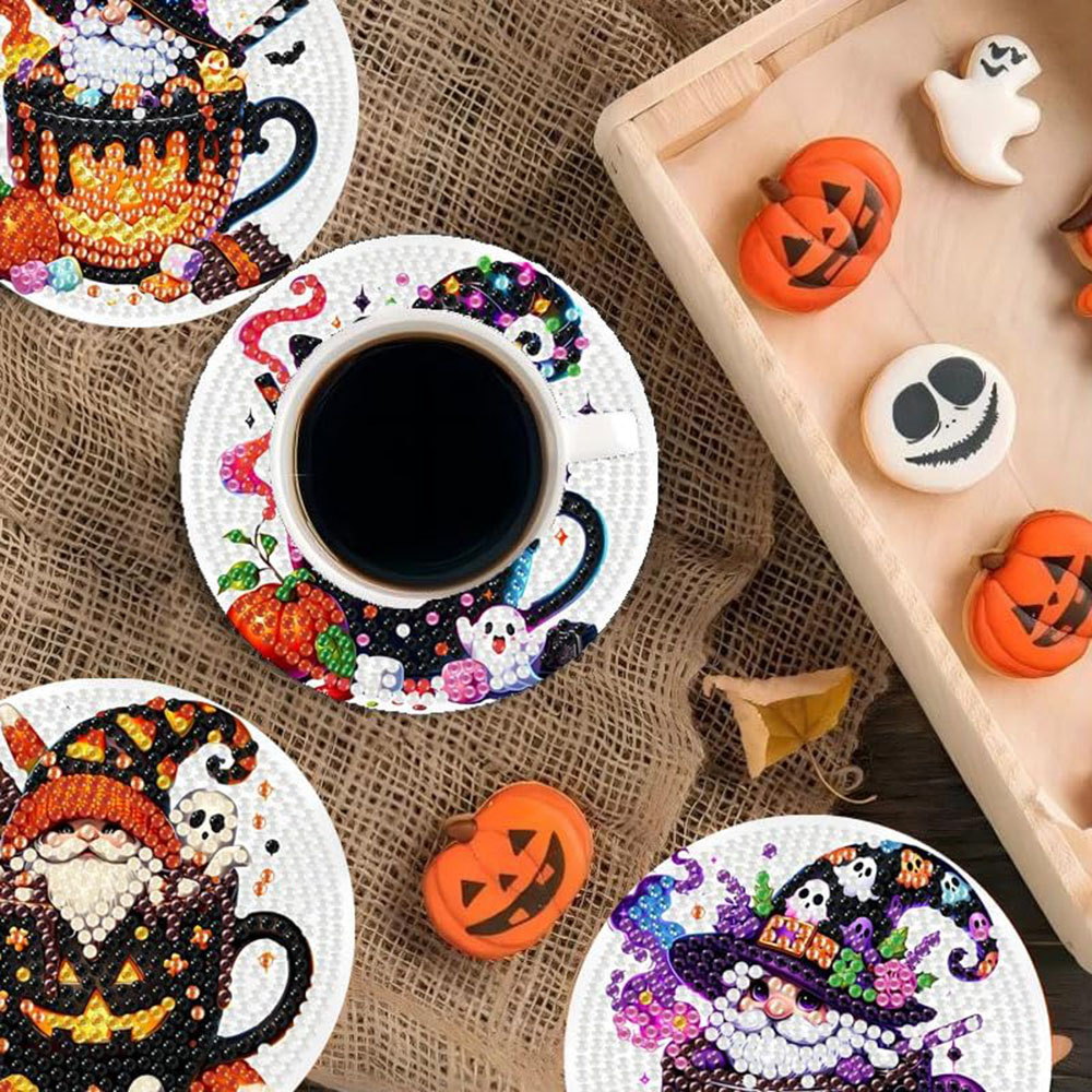 8PCS 5D Halloween Gnome Diamon - مراجعة Craft Art Set وسعره