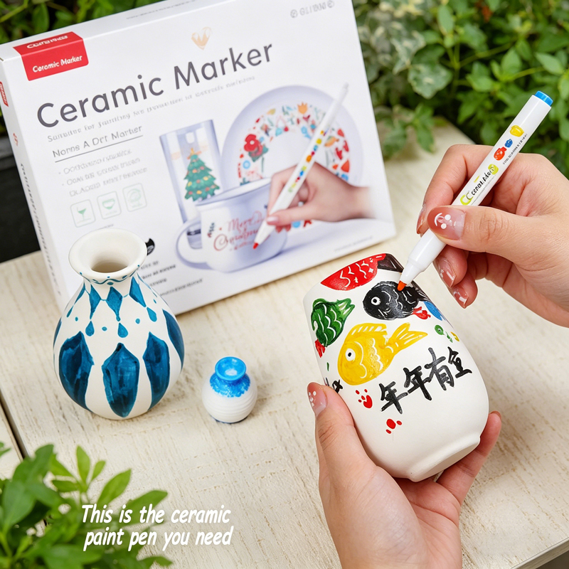 12/24 Colors Ceramic Acrylic M - مراجعة Illustration Marker Set وسعره