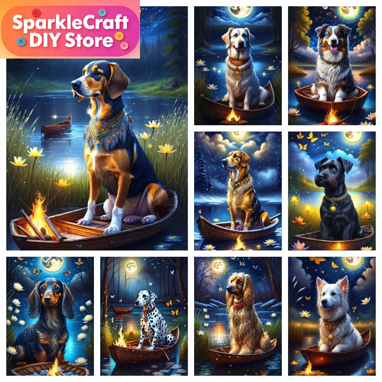 1pc frameless Starry Night Dac - مراجعة Art Craft Night وسعره
