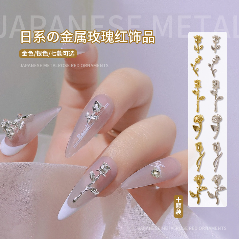 10Pcs 3D Rose Nail Art Ornamen - مراجعة Art Craft Show وسعره
