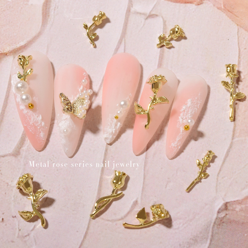 10Pcs 3D Rose Nail Art Ornamen - مراجعة Art Craft Show وسعره