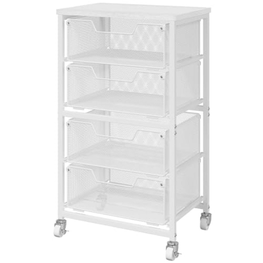 4-Drawer Rolling Storage Cart  - مراجعة Art Craft Organizer وسعره