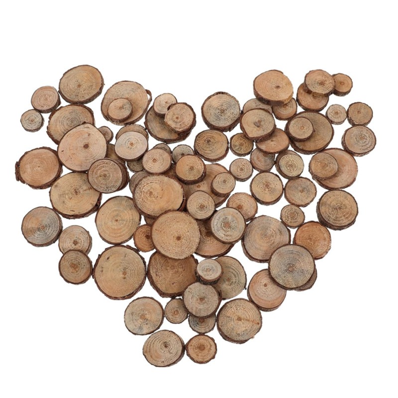Unfinished Wood Slices Discs C - مراجعة Art Craft Tree وسعره