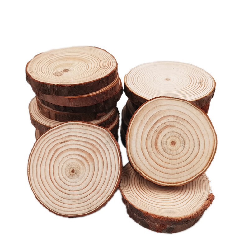 Unfinished Wood Slices Discs C - مراجعة Art Craft Tree وسعره