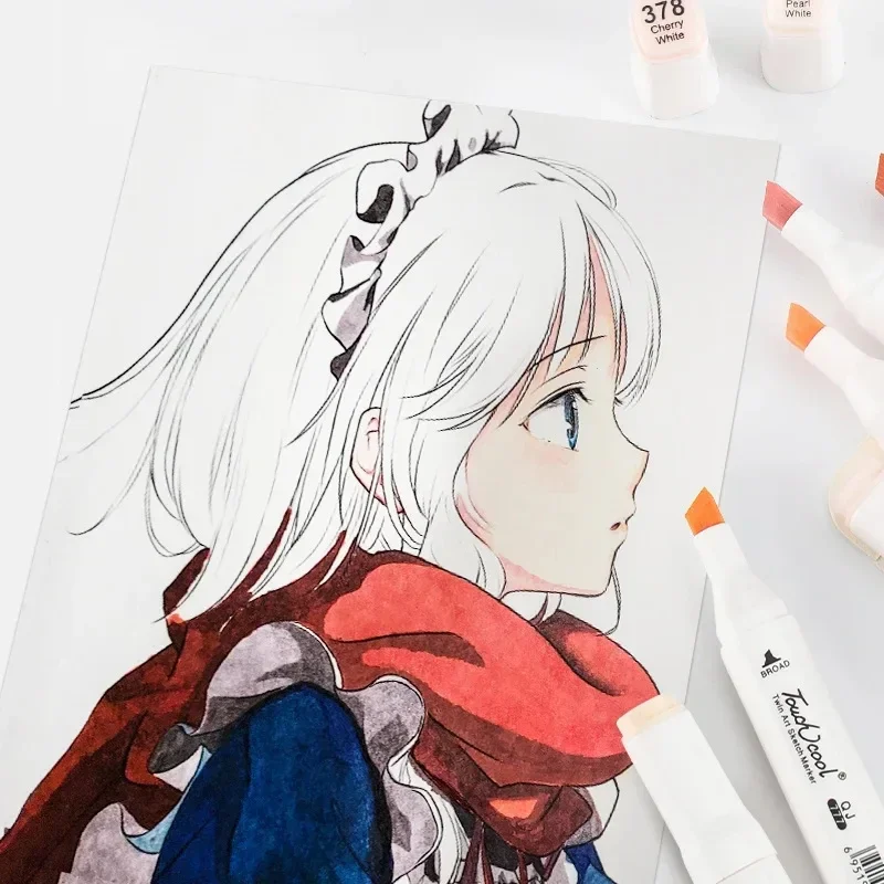 6/12/24/30 Colors Skin Tone Du - مراجعة Illustration Marker Set وسعره