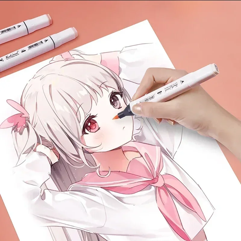 6/12/24/30 Colors Skin Tone Du - مراجعة Illustration Marker Set وسعره