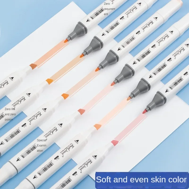 6/12/24/30 Colors Skin Tone Du - مراجعة Illustration Marker Set وسعره