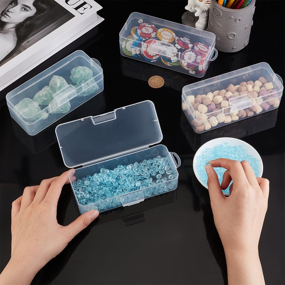 4 Packs Rectangle Plastic Cont - مراجعة Art Craft Organizer وسعره