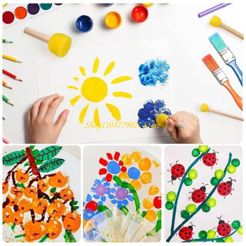 C4DF Paint Sponges Round Spong - مراجعة Art Craft Description وسعره
