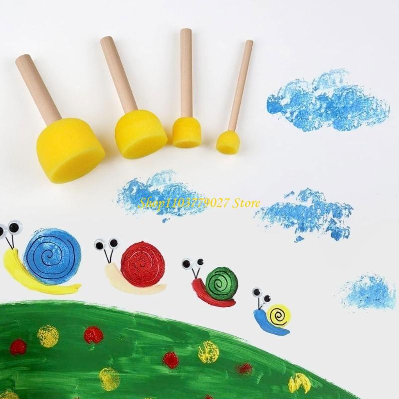 C4DF Paint Sponges Round Spong - مراجعة Art Craft Description وسعره