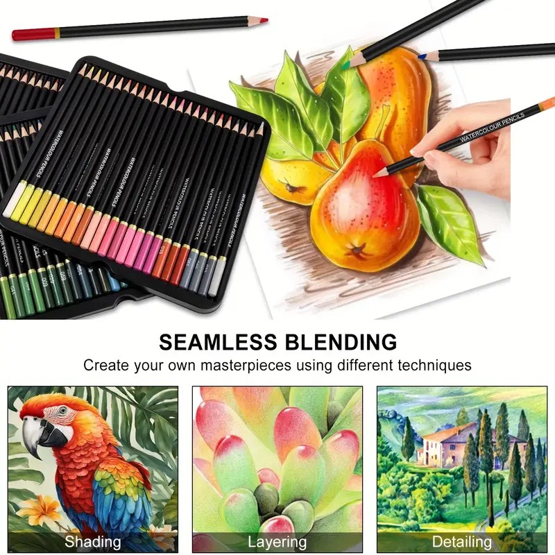 Brutfuner 72 Watercolor Pencil - مراجعة Colored Pencil Professional وسعره