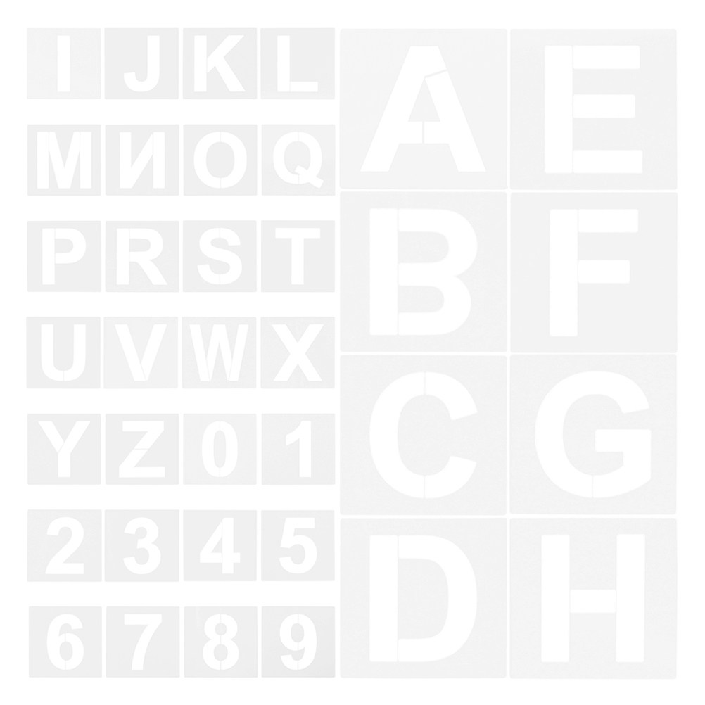 72Pcs Plastic Alphabet Number  - مراجعة Art And Craft Numbers وسعره