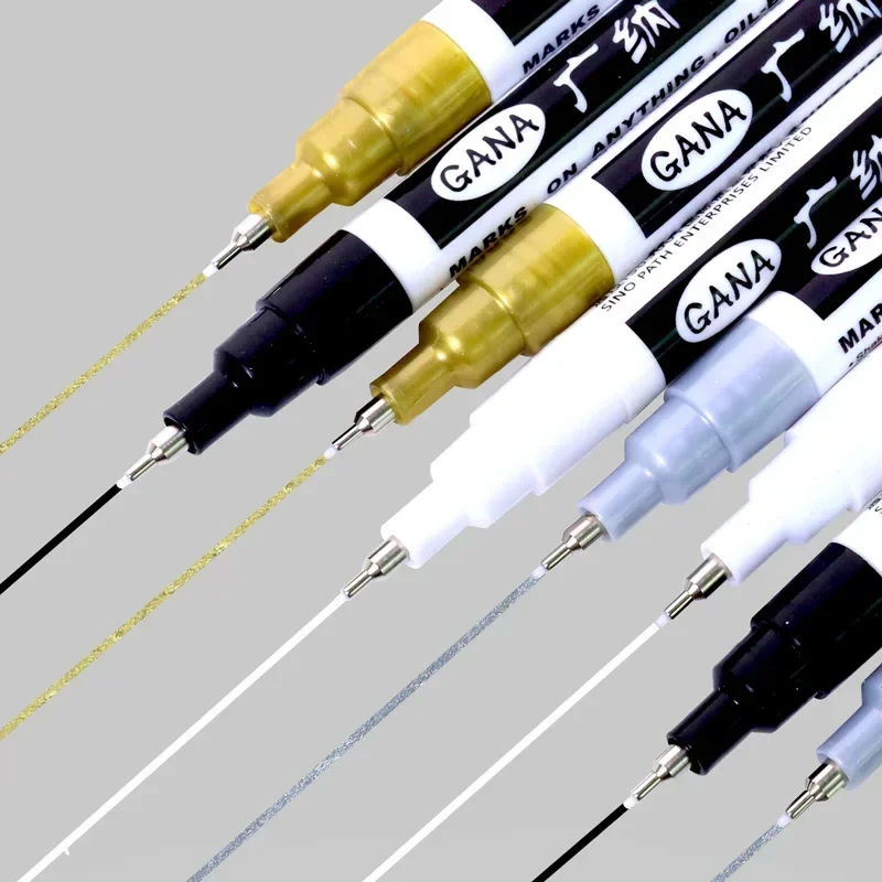 4Pcs/set Oil Based White Black - مراجعة Illustration Marker Set وسعره