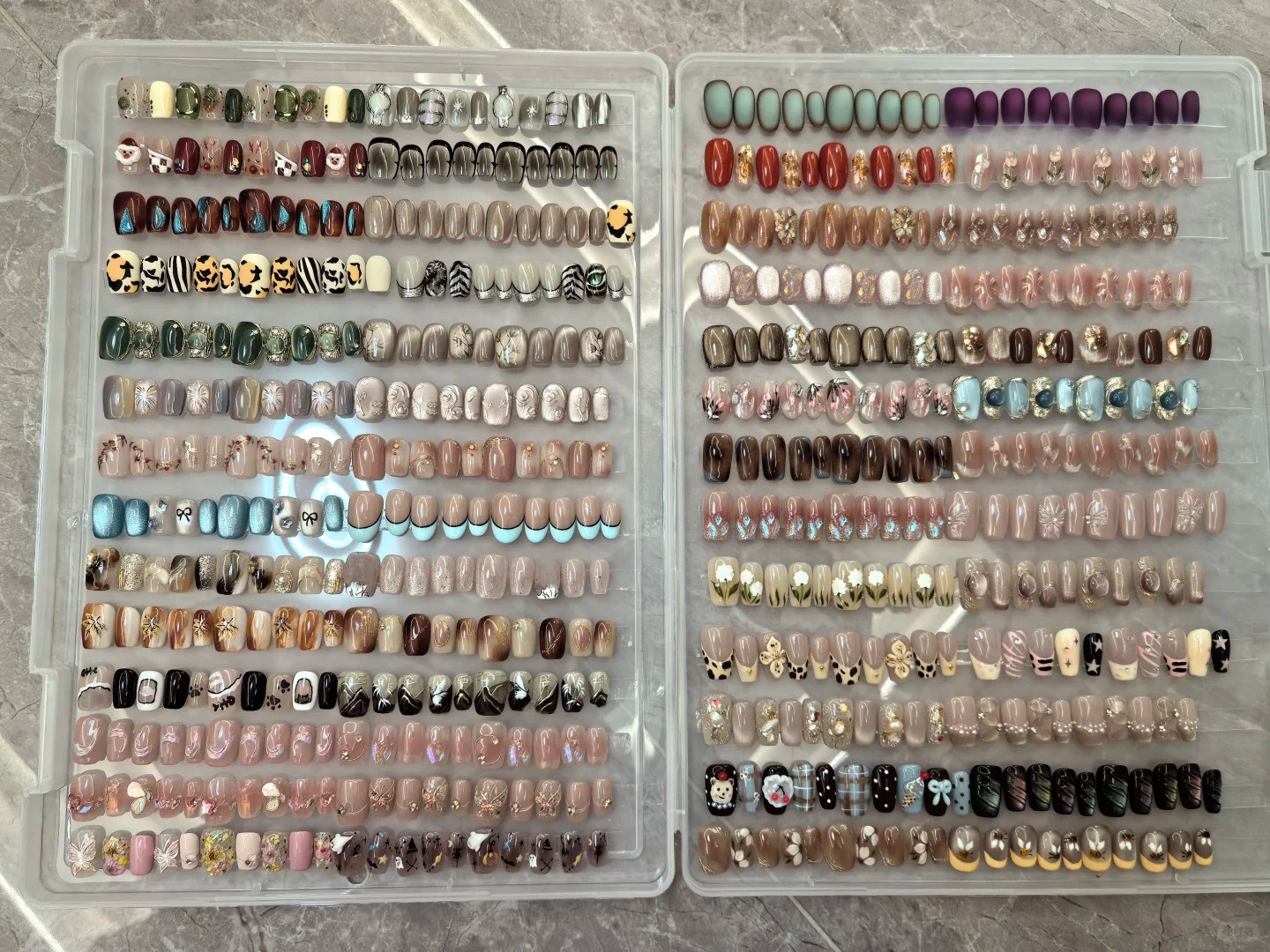 1Box Fake Nail Organizer Holde - مراجعة Art Craft Show وسعره