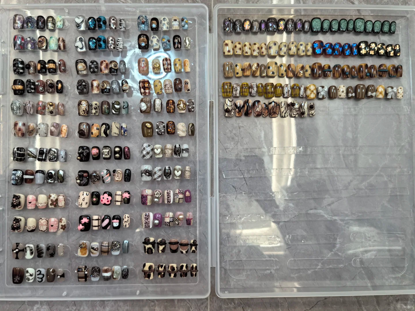 1Box Fake Nail Organizer Holde - مراجعة Art Craft Show وسعره