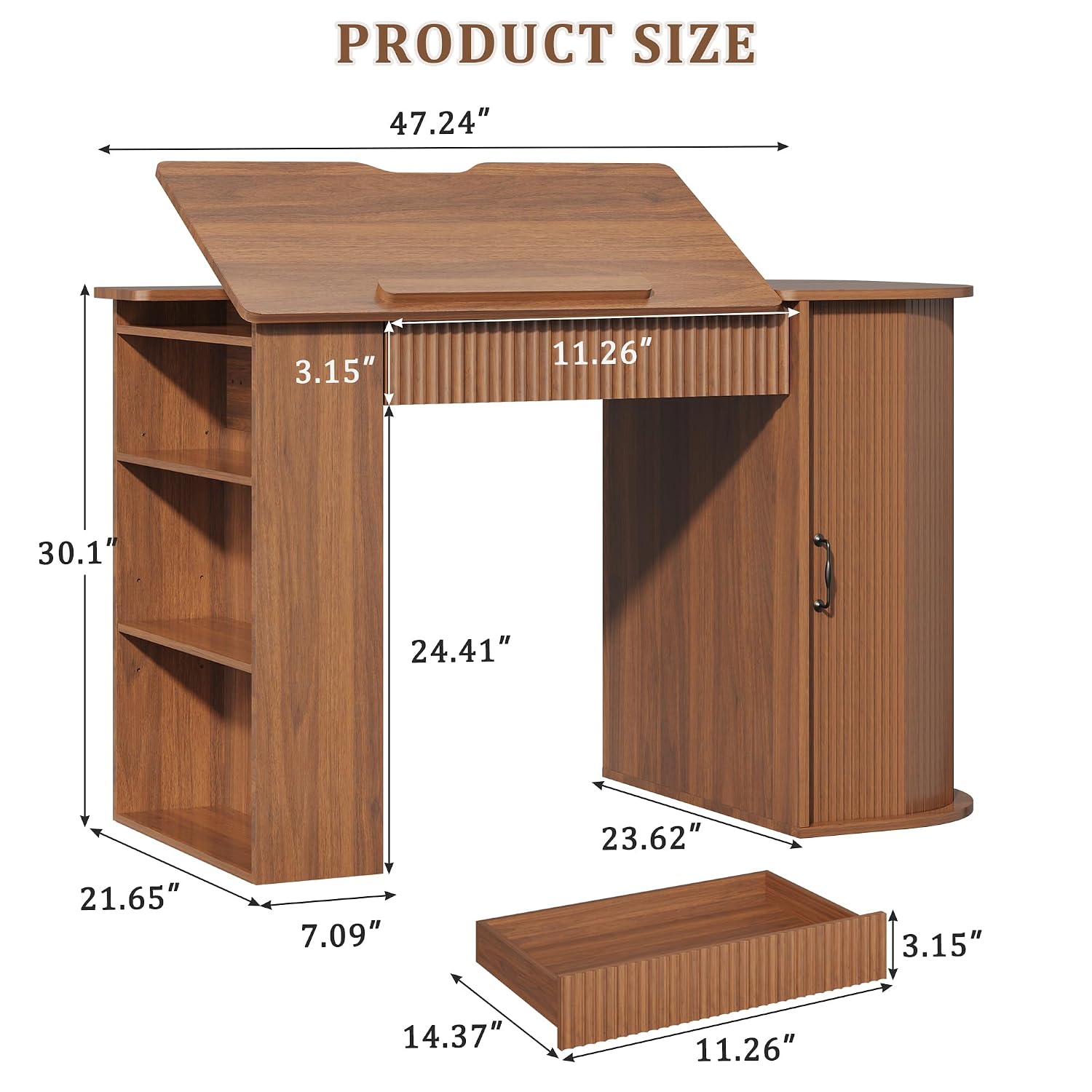 Drafting Table with Storage Ca - مراجعة Art & Craft Village Pondicherry وسعره