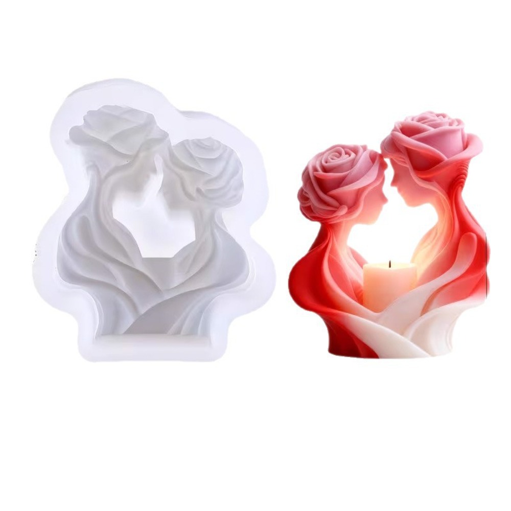 Romantic Candle Mold, Rose Lov - مراجعة Art Craft Show وسعره