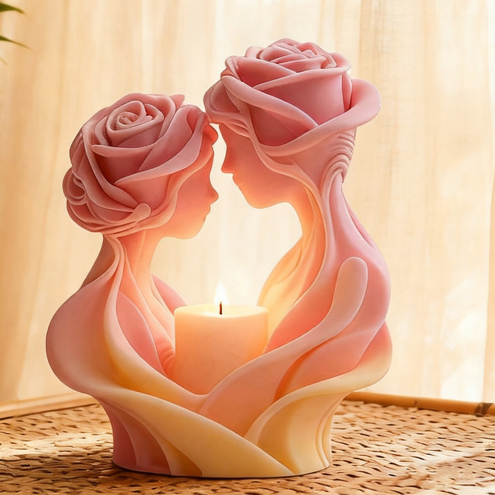 Romantic Candle Mold, Rose Lov - مراجعة Art Craft Show وسعره