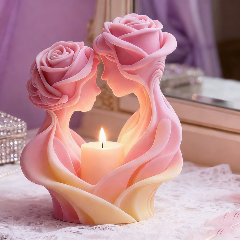 Romantic Candle Mold, Rose Lov - مراجعة Art Craft Show وسعره