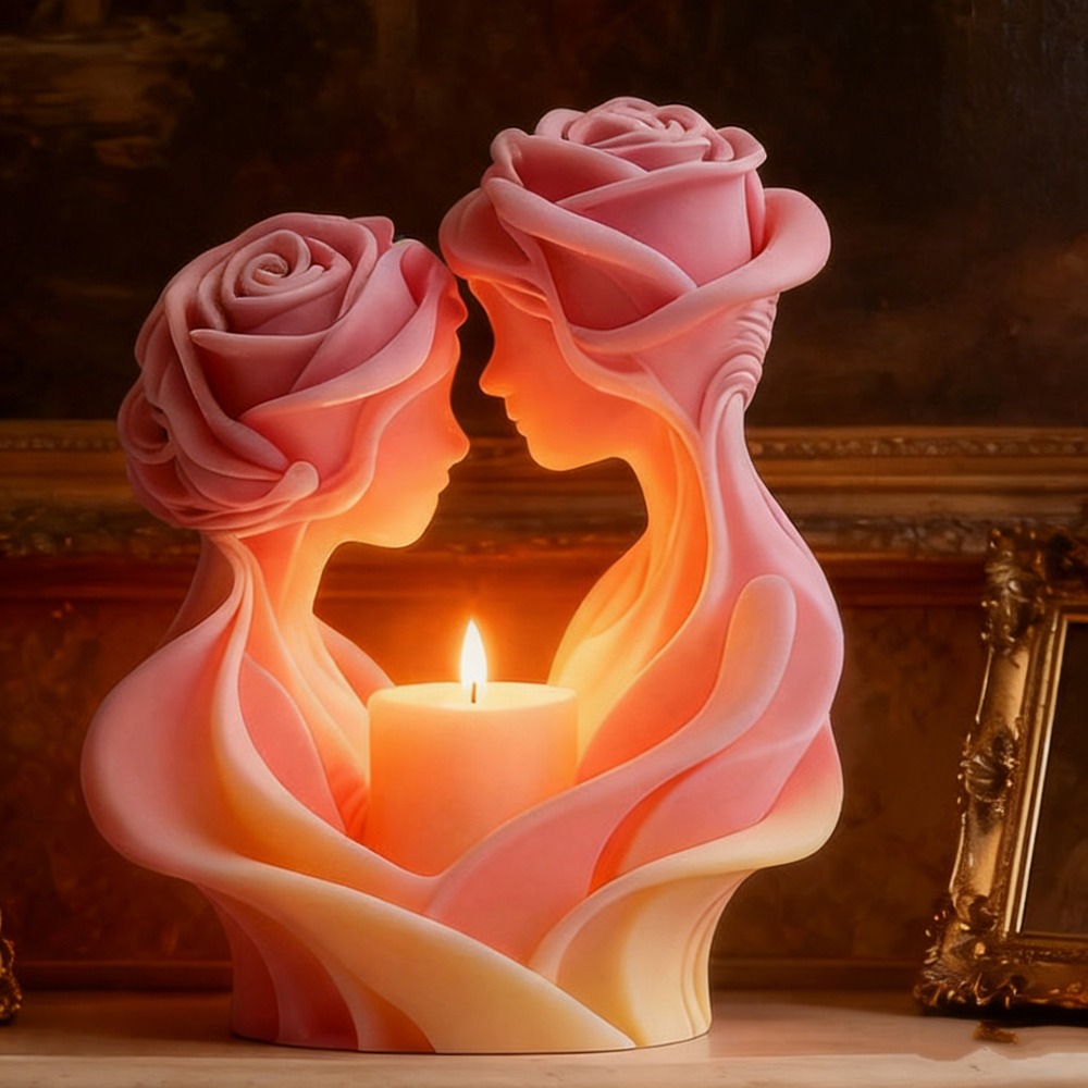 Romantic Candle Mold, Rose Lov - مراجعة Art Craft Show وسعره