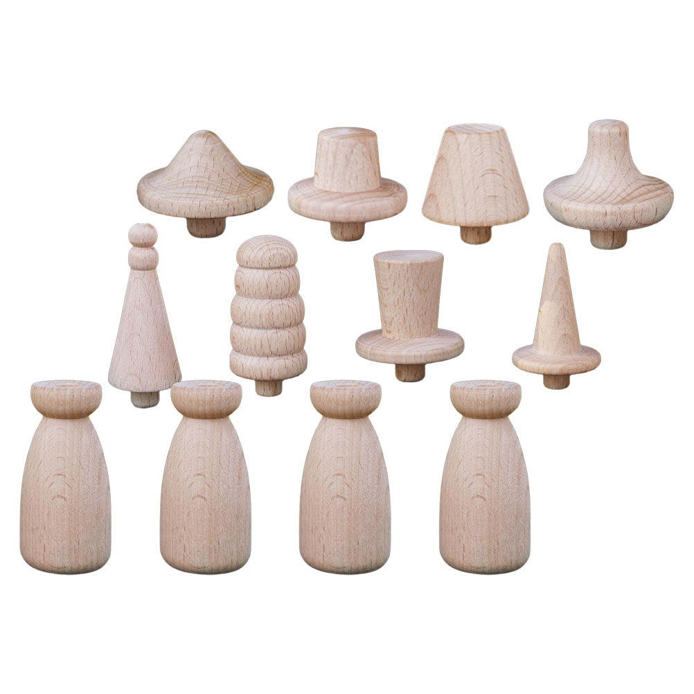 1Set Blank Wood Peg Unfinished - مراجعة Art Craft Gift Ideas وسعره