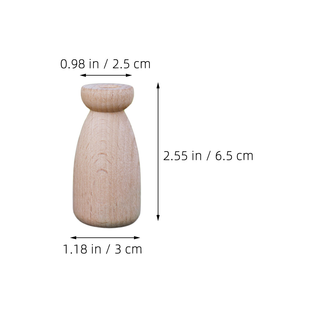 1Set Blank Wood Peg Unfinished - مراجعة Art Craft Gift Ideas وسعره