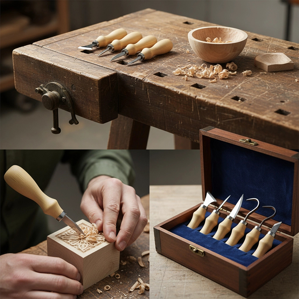 5pc Wood Carving Tools Set Oak - مراجعة Art Craft Tools وسعره
