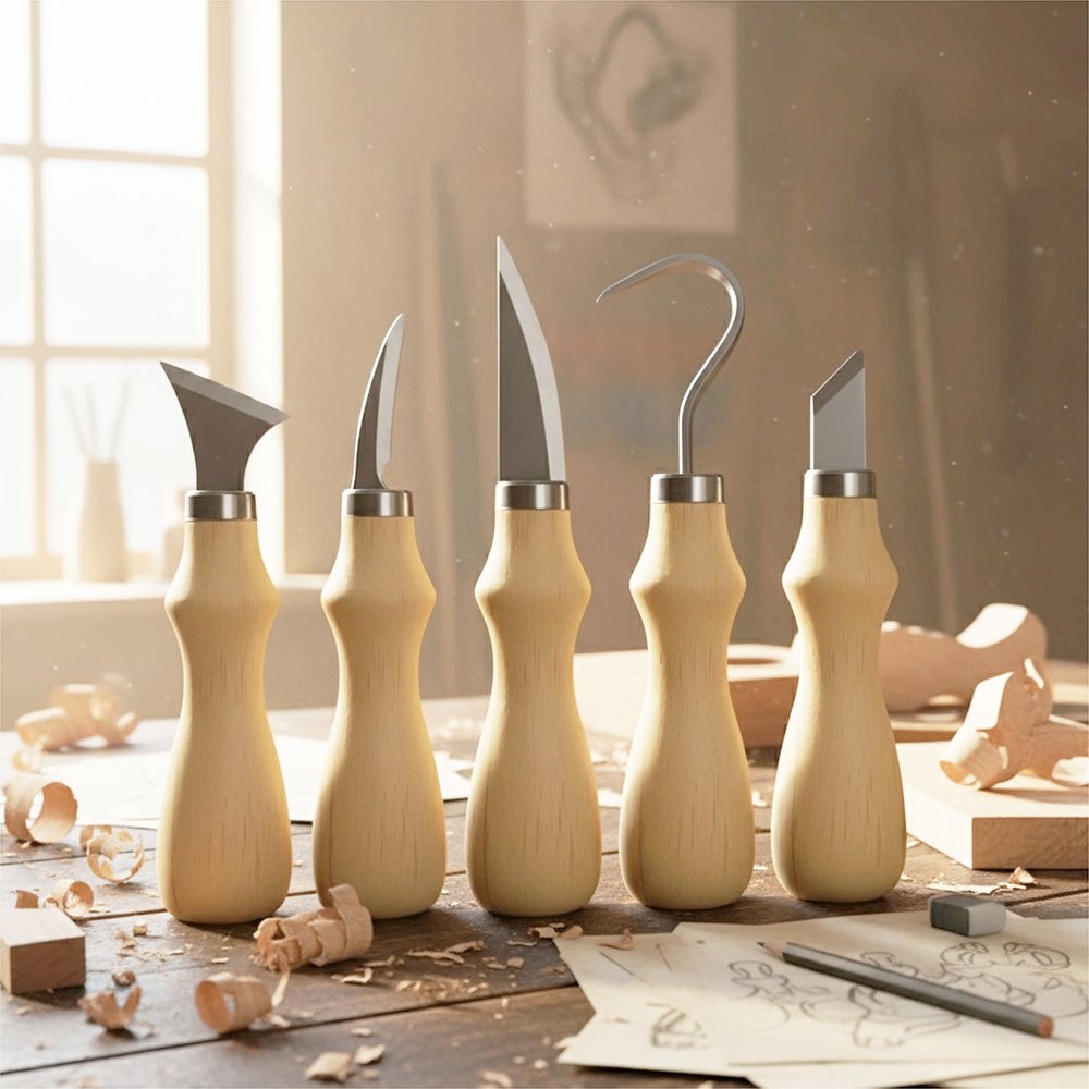 5pc Wood Carving Tools Set Oak - مراجعة Art Craft Tools وسعره