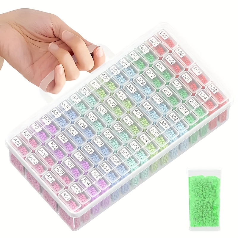 64 Grids Clear Plastic Storage - مراجعة Art Craft Organizer وسعره