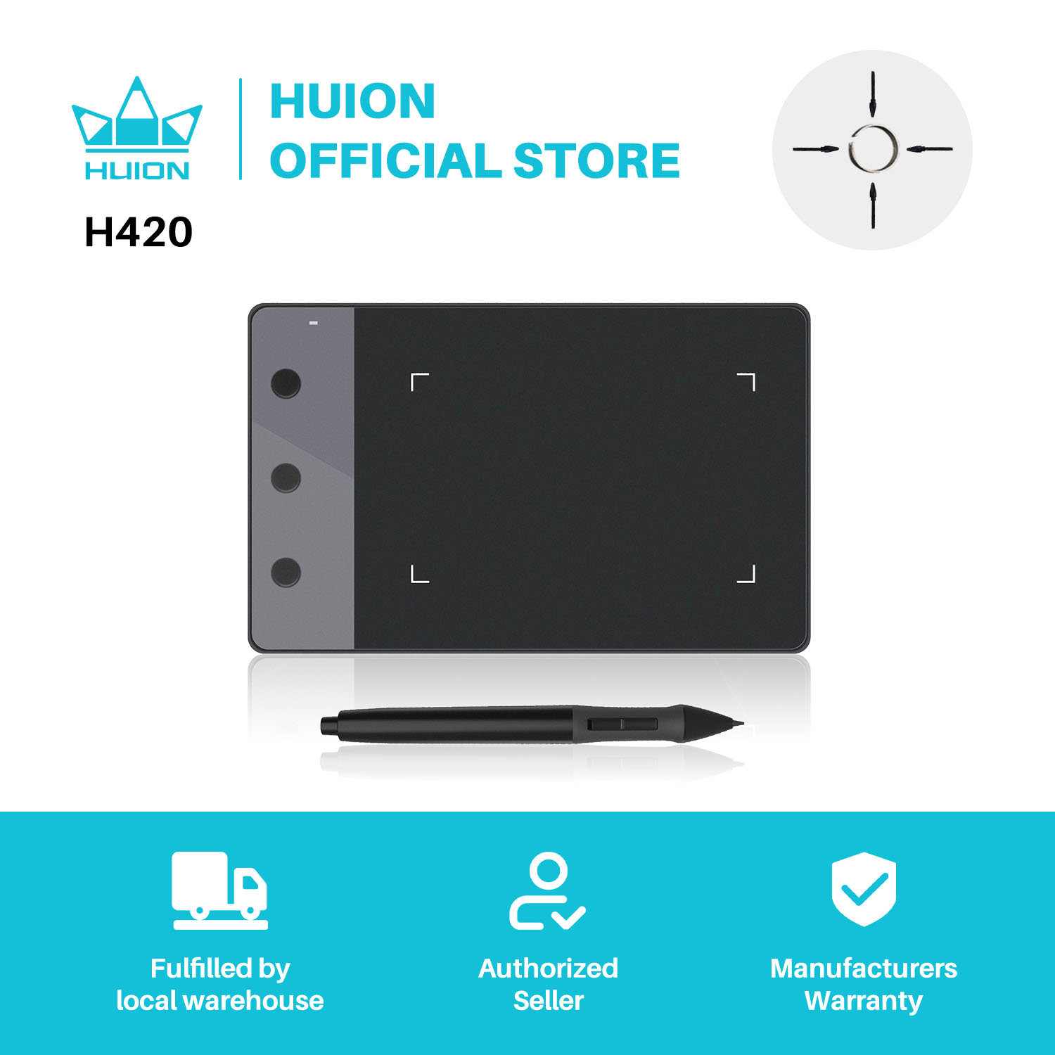New HUION H420 Graphics Tablet - مراجعة Art Craft Online وسعره