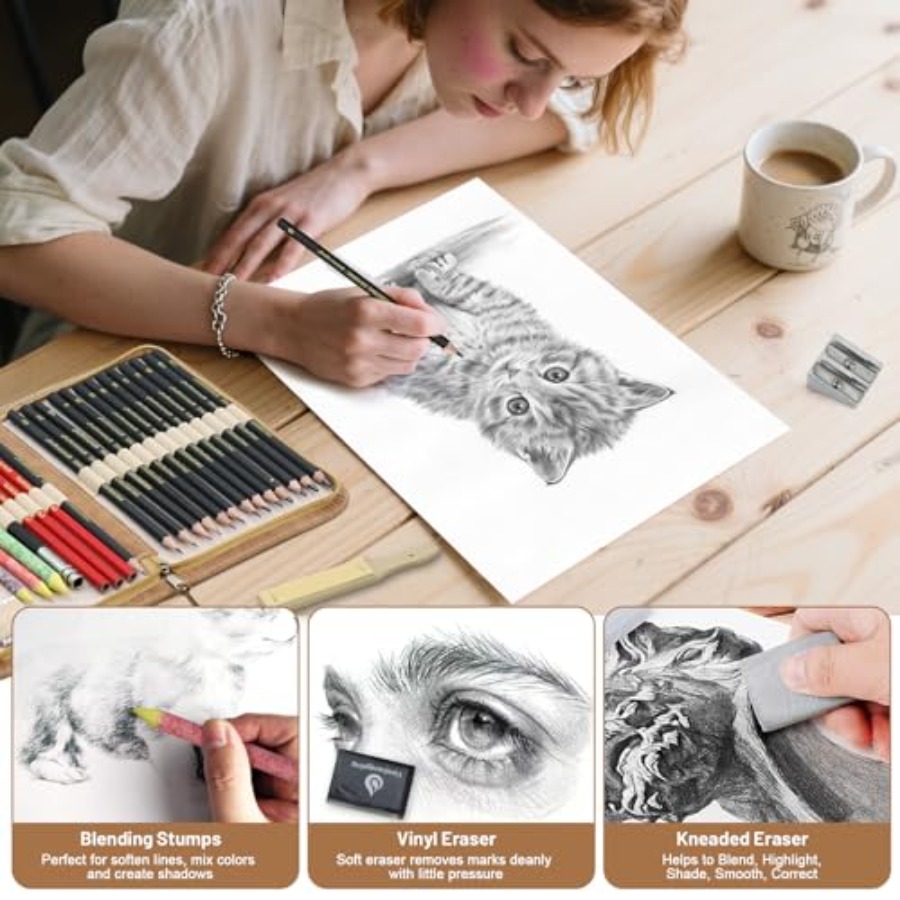 Sketching and Drawing Pencils  - مراجعة Colored Pencil Professional وسعره