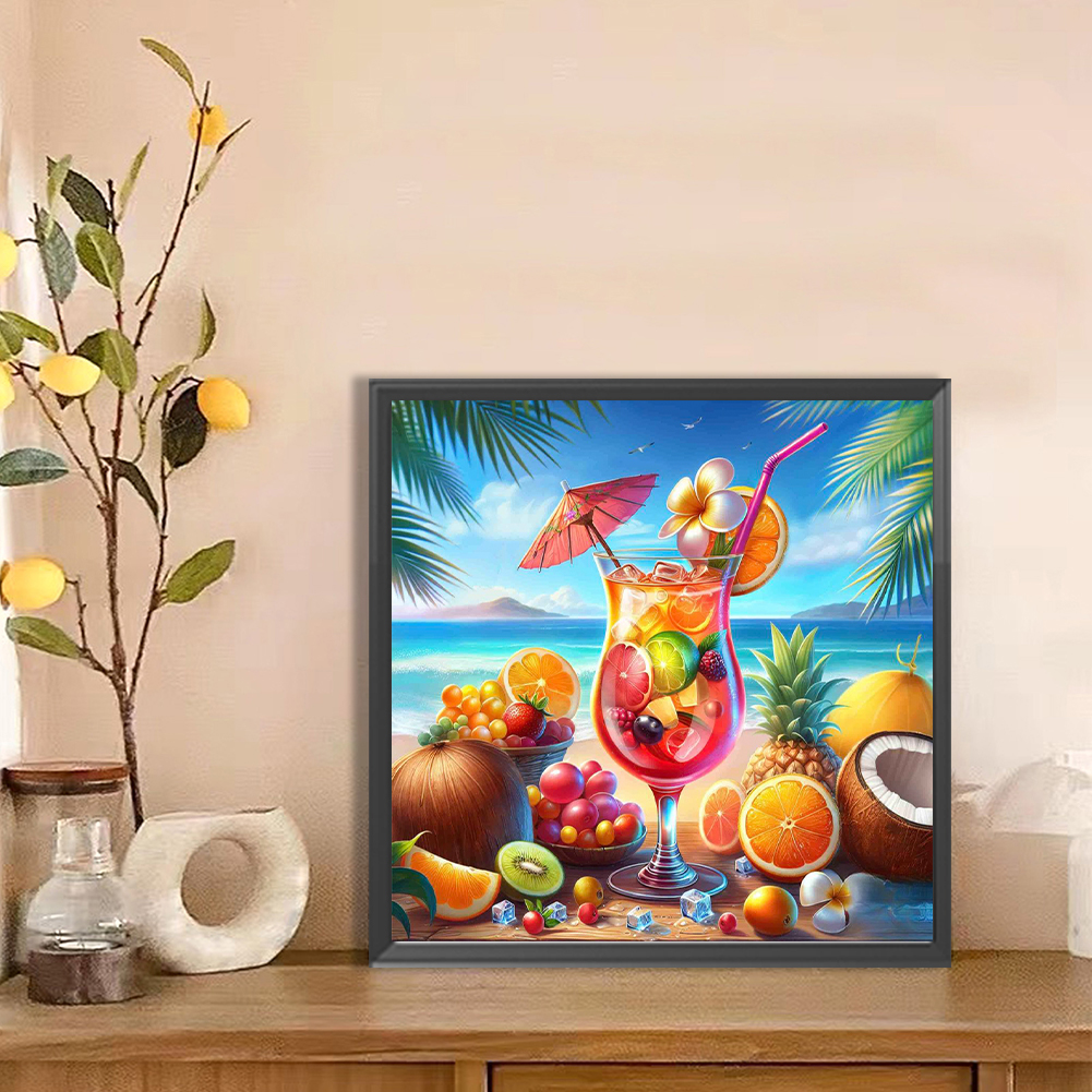 Summer Beach Full DIY 5D Round - مراجعة Art Craft Gift Ideas وسعره