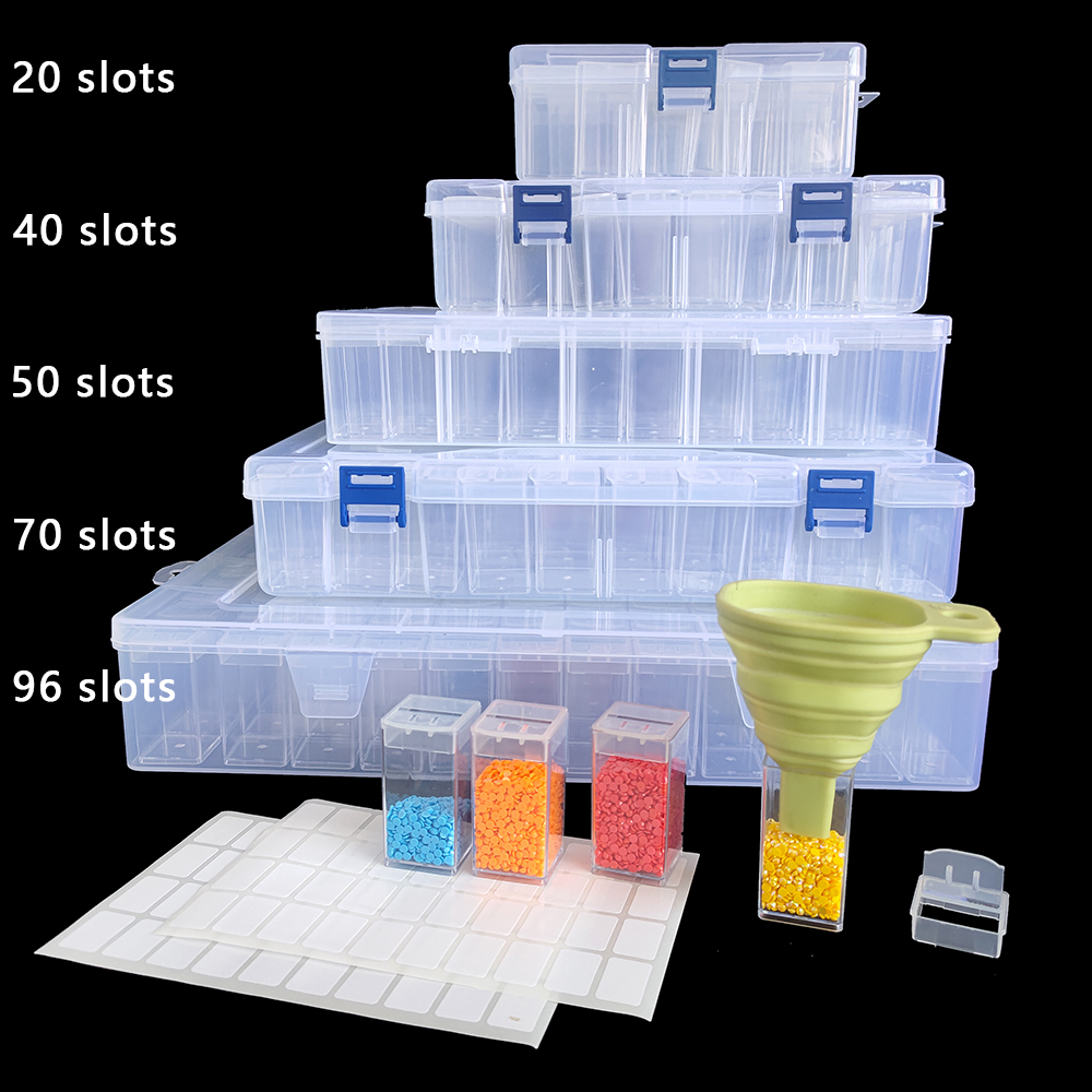 Square Plastic Diamond Paintin - مراجعة Art Craft Organizer وسعره