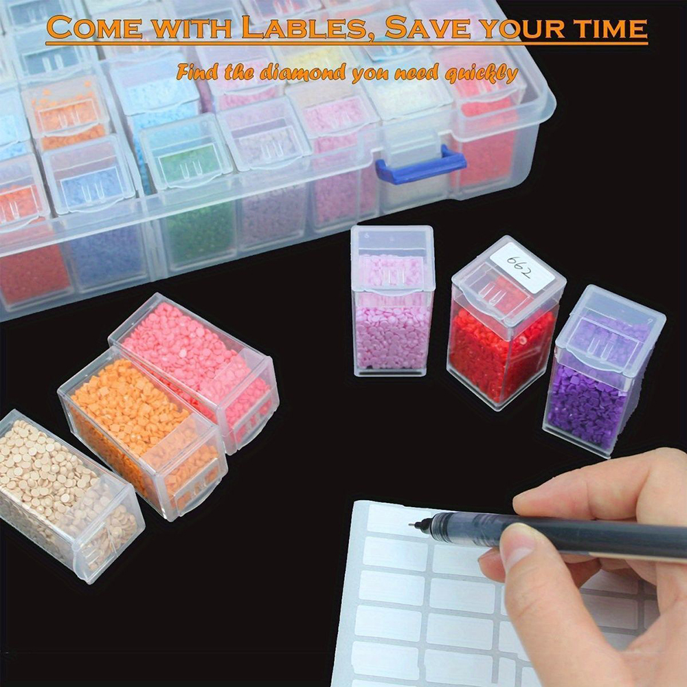 Square Plastic Diamond Paintin - مراجعة Art Craft Organizer وسعره