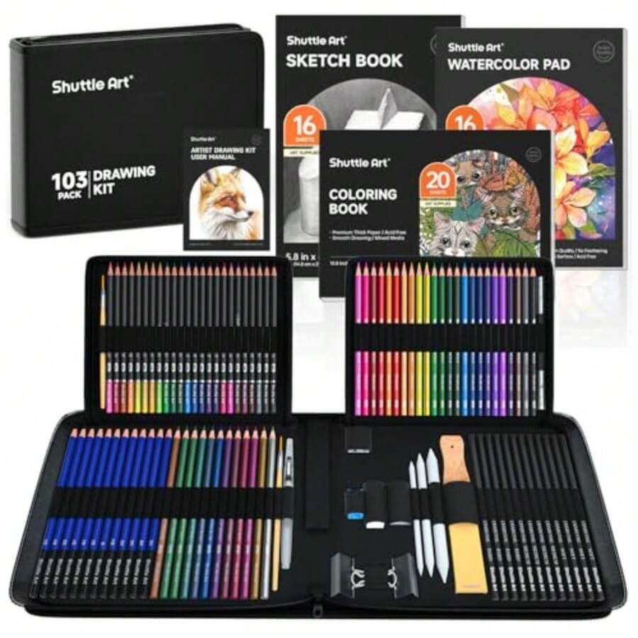 PCS Drawing Kit, Professional  - مراجعة Colored Pencil Professional وسعره