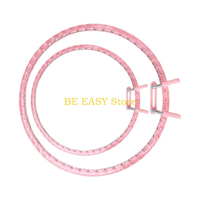 E28F 2 Pack Acrylic Craft Hoop - مراجعة Art Craft Description وسعره