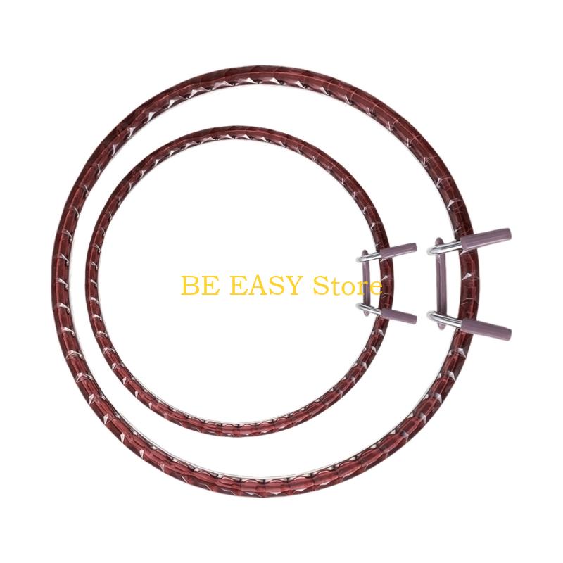 E28F 2 Pack Acrylic Craft Hoop - مراجعة Art Craft Description وسعره